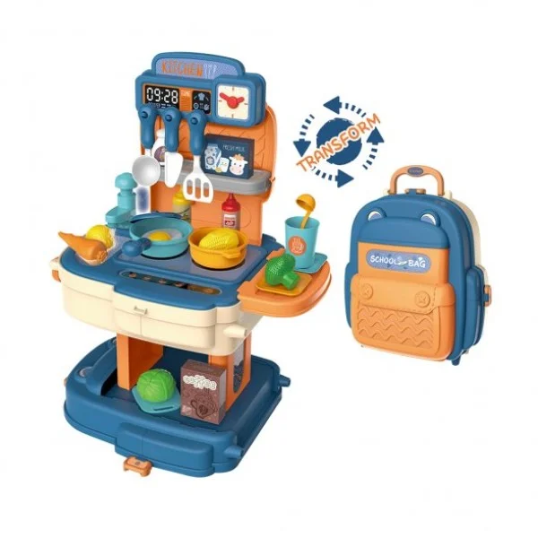 Bowa - School Bag Chef Kitchen Set, Blue - 8787P-T